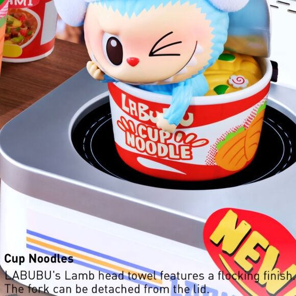 Pop Mart Wacky Mart The Monsters Figurine Cup Noodles - Picture 4 of 16